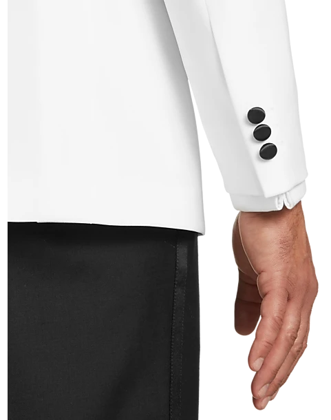 Egara Slim Fit Shawl Lapel Dinner Jacket, White 2 Egara Slim Fit Shawl Lapel Dinner Jacket, White - Image 2