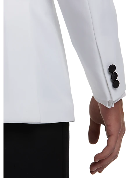 Egara Slim Fit Shawl Lapel Dinner Jacket, White 2 Egara Slim Fit Shawl Lapel Dinner Jacket, White - Image 2