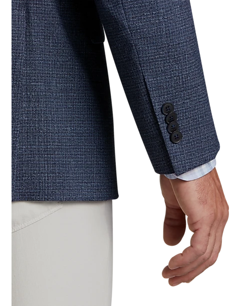 Awearness Kenneth Cole Modern Fit Sport Coat, Blue Tic 2 Awearness Kenneth Cole Modern Fit Sport Coat, Blue Tic - Image 2