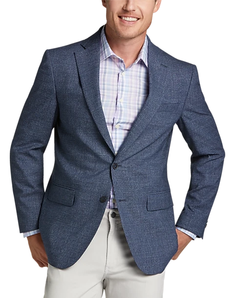 Awearness Kenneth Cole Modern Fit Sport Coat, Blue Tic 1 Awearness Kenneth Cole Modern Fit Sport Coat, Blue Tic