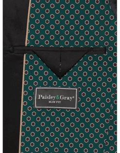 Paisley & Gray Slim Fit Dinner Jacket, Wineberry Plaid 7 Paisley & Gray Slim Fit Dinner Jacket, Wineberry Plaid -Mens Dress Shirts Store MW40 15ZC 60 PAISLEY GRAY WINTERBERRY PLAID ALT3