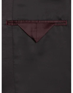 After Hours Slim Fit Shawl Collar Dinner Jacket, Burgundy Paisley -Mens Dress Shirts Store MW40 160L 06 AFTER HOURS BURGUNDY PAISLEY ALT2