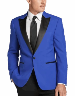 Egara Slim Fit Peak Lapel Dinner Jacket, Teal