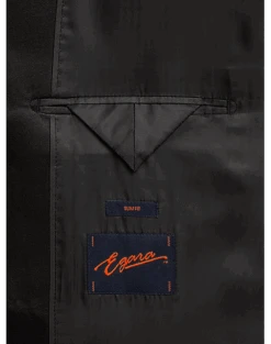 Egara Slim Fit Peak Lapel Double Breasted Dinner Jacket, Black Tic 5 Egara Slim Fit Peak Lapel Double Breasted Dinner Jacket, Black Tic -Mens Dress Shirts Store MW40 16D9 71 EGARA NAVY TIC ALT2 1