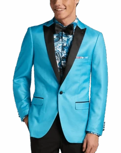 Paisley & Gray Slim Fit Dinner Jacket, Minted Green