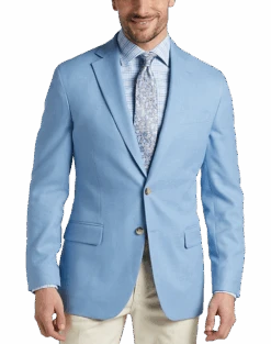 Pronto Uomo Modern Fit Sport Coat Light Blue
