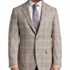 Pronto Uomo Modern Fit Notch Lapel Sport Coat, Tan Plaid