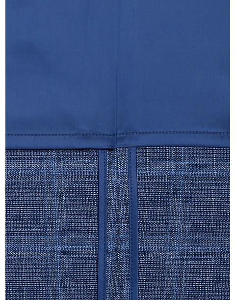 Pronto Uomo Modern Fit Notch Lapel Sport Coat, Blue Plaid 4 Pronto Uomo Modern Fit Notch Lapel Sport Coat, Blue Plaid - Image 4