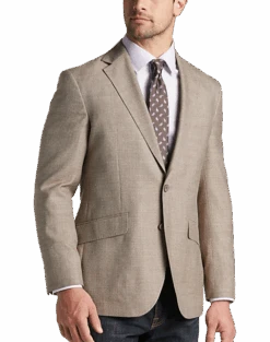 Joseph Abboud Modern Fit Notch Lapel Sport Coat, Tan Tic
