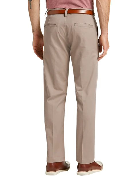 Haggar Iron Free Premium Straight Fit Khaki Pants, Sand 2 Haggar Iron Free Premium Straight Fit Khaki Pants, Sand - Image 2