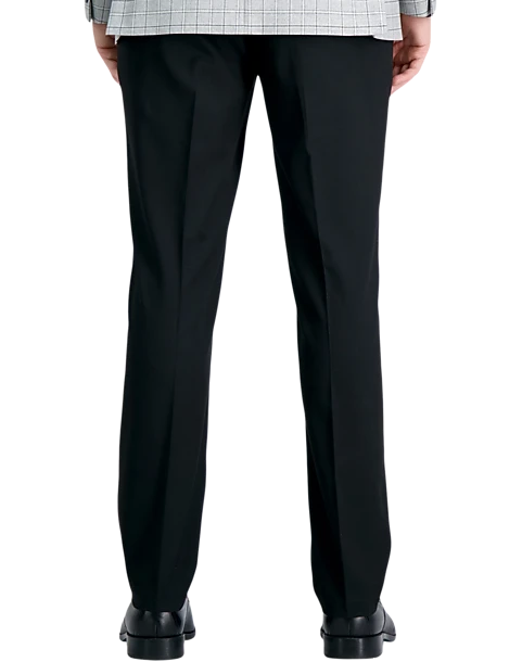 J.M. Haggar Premium 4-Way Stretch Classic Fit Dress Pants, Blue Bone Sharkskin 2 J.M. Haggar Premium 4-Way Stretch Classic Fit Dress Pants, Blue Bone Sharkskin - Image 2