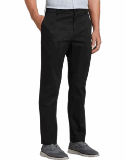 Michael Strahan Modern Fit Flex Dress Pants, Black