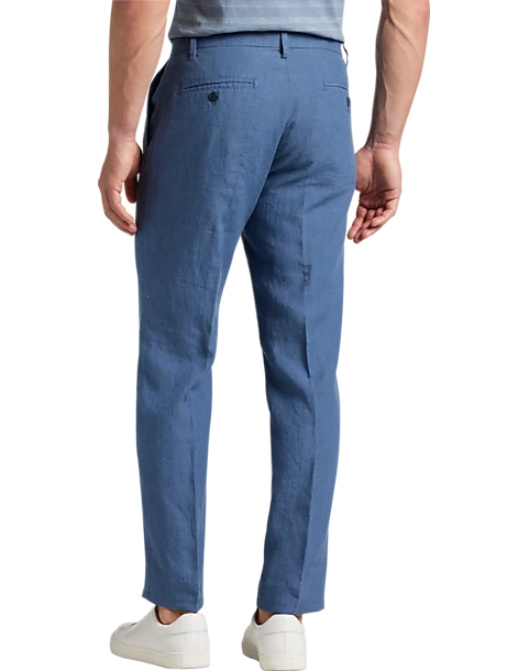 Joseph Abboud Modern Fit Linen-Blend Pants, Black 2 Joseph Abboud Modern Fit Linen-Blend Pants, Black - Image 2
