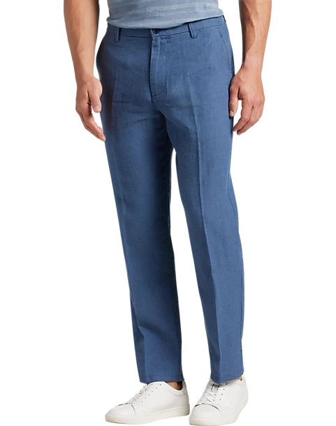 Joseph Abboud Modern Fit Linen-Blend Pants, Natural 1 Joseph Abboud Modern Fit Linen-Blend Pants, Natural