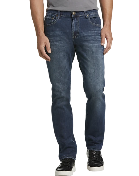 Black Bull Modern Fit 5-Pocket Jeans, Medium Wash 1 Black Bull Modern Fit 5-Pocket Jeans, Medium Wash