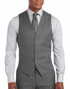 Joseph Abboud Black Modern Fit Suit Separates Vest