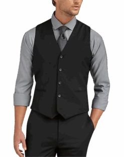 Awearness Kenneth Cole AWEAR-TECH Slim Fit Suit Separates Vest, Black