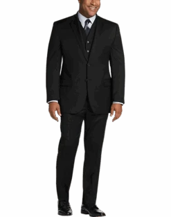 Awearness Kenneth Cole Modern Fit Suit, Black