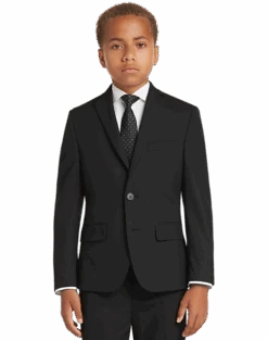 Joseph Abboud Boys Suit Separates Jacket, Gray -Mens Dress Shirts Store MW40 38YJ 02 JOSEPH ABBOUD BLACK ALT2