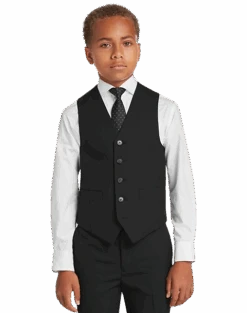 Joseph Abboud Boys Suit Separates Vest, Charcoal