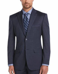 Awearness Kenneth Cole Executive Fit Suit Separates Coat, Postman Blue