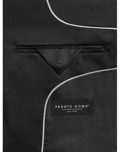 Pronto Uomo Modern Fit Tuxedo, Black -Mens Dress Shirts Store MW40 3G2P 10 PRONTO UOMO BLACK NEW ALT4