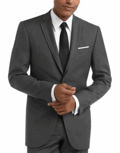 Joseph Abboud Black Label Slim Fit Wool Tuxedo, Gray