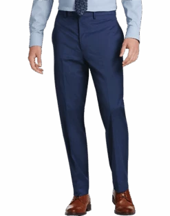 Michael Strahan Classic Fit Suit Separates Pants, Postman Blue