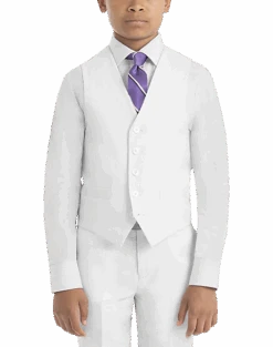 Lauren By Ralph Lauren Boys (Sizes 4-7) Suit Separates Vest, White