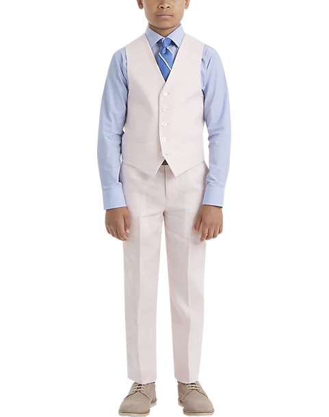 Lauren By Ralph Lauren Boys (Sizes 8-20) Suit Separates Vest, Pink 1 Lauren By Ralph Lauren Boys (Sizes 8-20) Suit Separates Vest, Pink