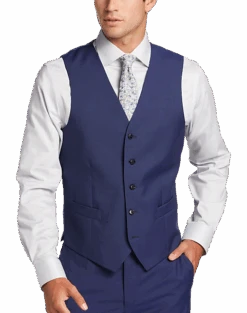 Joseph Abboud Modern Fit Suit Separates Vest, Blue