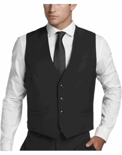 Calvin Klein X-Fit Slim Fit Suit Separates Vest, Black