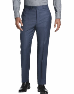 Calvin Klein X-Fit Slim Fit Suit Separates Pants, Blue Sharkskin