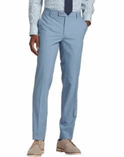 Egara Skinny Fit Suit Separates Pants, Light Blue