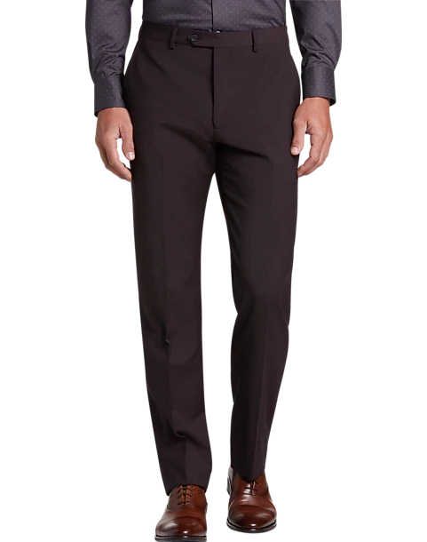 Awearness Kenneth Cole Modern Fit Suit, Burgundy Tic 3 Awearness Kenneth Cole Modern Fit Suit, Burgundy Tic - Image 3