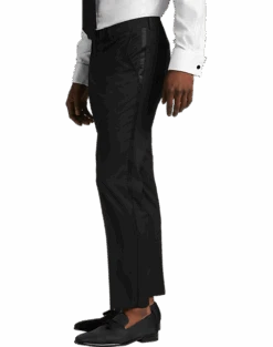 Wilke-Rodriguez Slim Fit Shawl Lapel Tuxedo, Black -Mens Dress Shirts Store MW40 3WZZ 10 WILKE RODRIGUEZ FORMAL BLACK ALT3