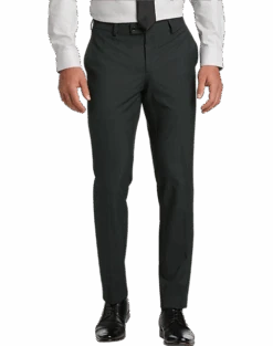 Egara Skinny Fit Suit Separates Dress Pants, Green Tic