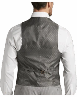 Michael Strahan Classic Fit Suit Gray Stripe -Mens Dress Shirts Store MW40 3X9W 34 MICHAEL STRAHAN GRAY STRIPE ALT5