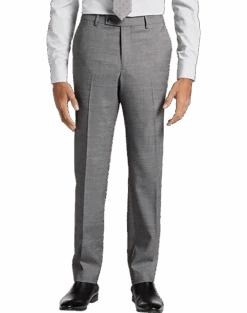 Awearness Kenneth Cole AWEAR-TECH Slim Fit Suit Separates Pants, Black & White Sharkskin