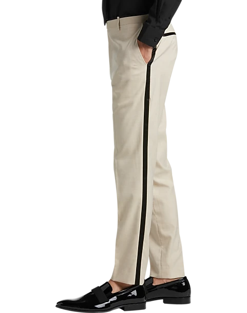 Paisley & Gray Slim Fit Suit Separates Pants, Beige 2 Paisley & Gray Slim Fit Suit Separates Pants, Beige - Image 2