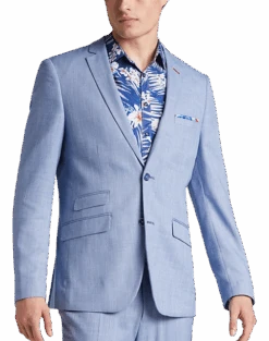 Paisley & Gray Slim Fit Suit Separates Coat, Blue Sharkskin