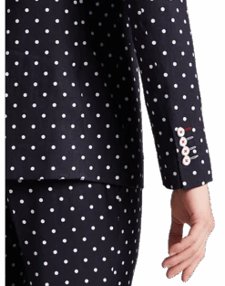 Paisley & Gray Slim Fit Suit Separates Coat, Navy With White Polka Dots -Mens Dress Shirts Store MW40 3XLU 27 PAISLEY GRAY NAVY WHITE POKA DOTS ALT2