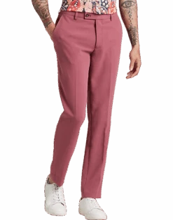 Paisley & Gray Slim Fit Suit Separates Pants, Dark Pink