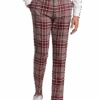 Paisley & Gray Slim Fit Suit Separates Pants, Pink Plaid