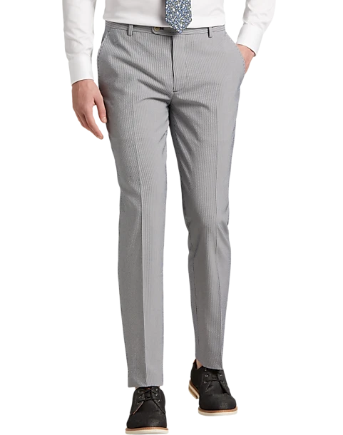 JOE Joseph Abboud Slim Fit Suit Separates Pants, Navy Seersucker 1 JOE Joseph Abboud Slim Fit Suit Separates Pants, Navy Seersucker