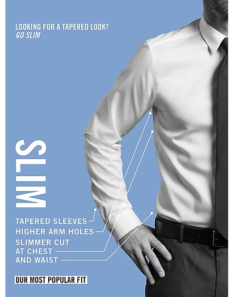 Calvin Klein Infinite Non-Iron Slim Fit Stretch Collar French Cuff Dress Shirt, Black 2 Calvin Klein Infinite Non-Iron Slim Fit Stretch Collar French Cuff Dress Shirt, Black - Image 2