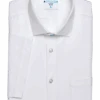 &Collar Pacific Slim Fit Stain-Resistant Short Sleeve Dress Shirt, White