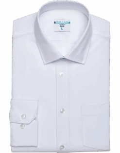 &Collar Atlantic Slim Fit Stain-Resistant Dress Shirt, White