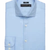 Pronto Uomo Slim Fit Dress Shirt, Blue Herringbone