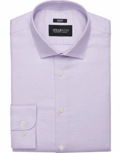 Awearness Kenneth Cole Slim Fit Spread Collar Dress Shirt, Lavender Check